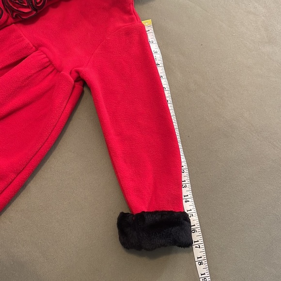 PETE’S PARTNER  red color w Black faux fur collar & sleeves size 6” Girls  Coat - Picture 15 of 16
